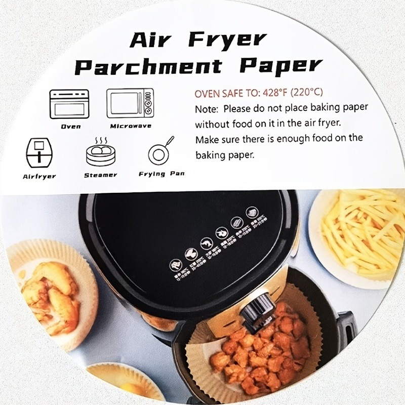 Round Parchment Paper Sheets for Air Fryer and Cake Pans