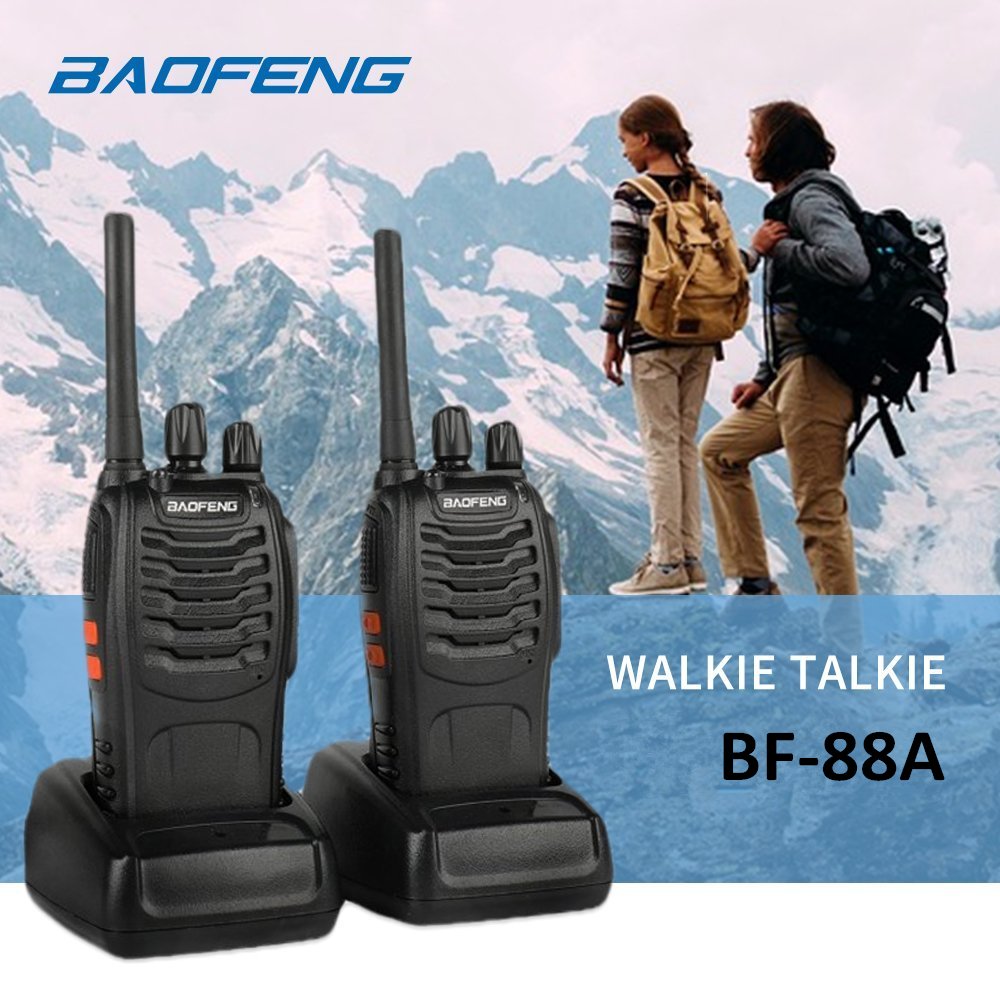 4 Pack Baofeng BF-88A Walkie Talkie 2 Two Way Radio Handheld Long Range FRS