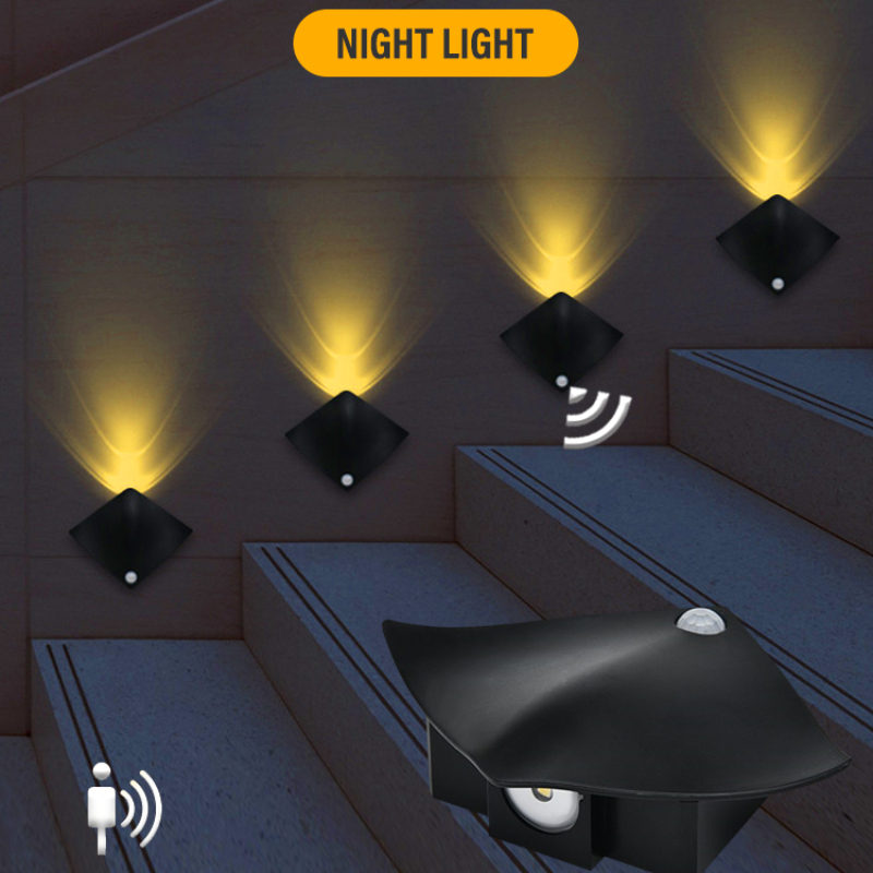 Lampe Led sous-meuble avec capteur de mouvement, aimant Rechargeable par  USB, sans fil, éclairage nocturne pour escalier, placard, couloir