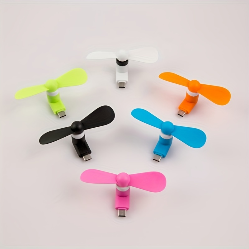 1pc Portable Mini Mobile Phone Fan for Android & Apple Devices - Colorful, Adjustable Fan with USB Power, Ideal for Cooling Down in Hot Weather, Mobile Phone Accessories | Vibrant Fan Design | Adjustable Fan Angle, Phone Accessories