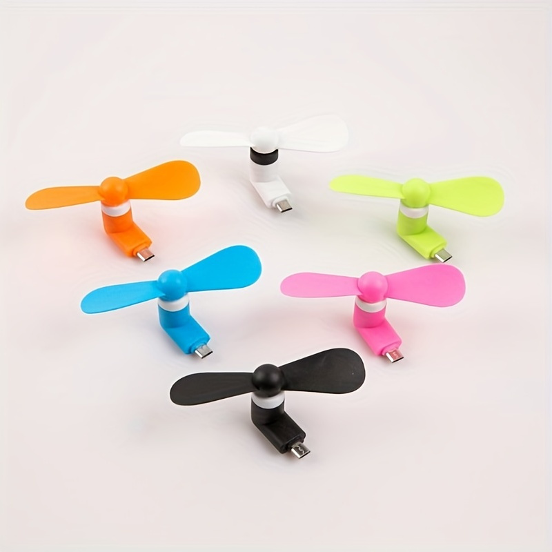 1pc Portable Mini Mobile Phone Fan for Android & Apple Devices - Colorful, Adjustable Fan with USB Power, Ideal for Cooling Down in Hot Weather, Mobile Phone Accessories | Vibrant Fan Design | Adjustable Fan Angle, Phone Accessories