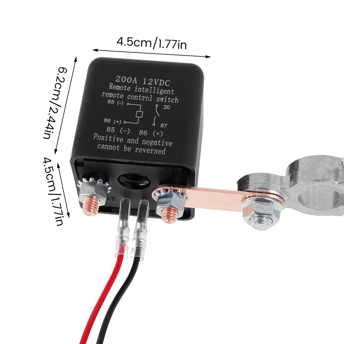 12v Battery Relay Switch Dual Remote Car Battery Disconnect Relay Anti