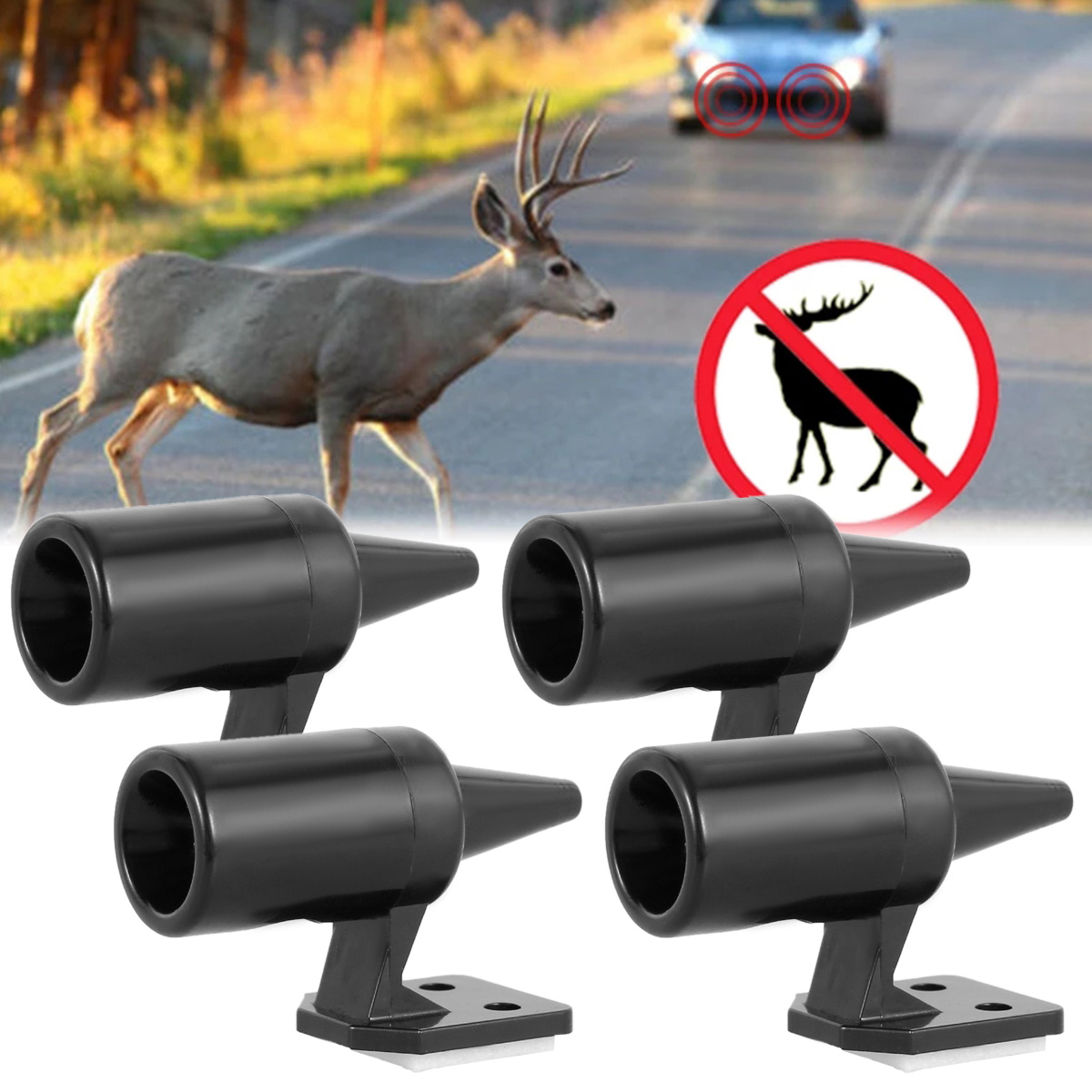 Deer Warning Whistles Device Wind Deer Repelling Whistles - Temu