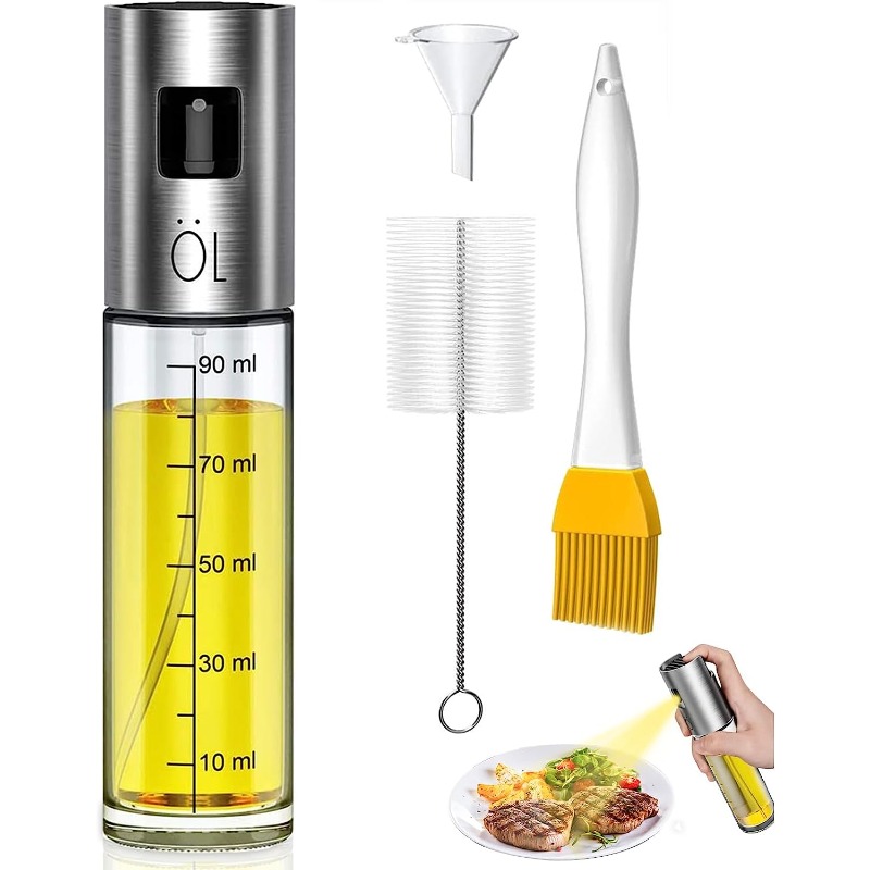 Oil Sprayer for Cooking, Olive Oil Sprayer Mister, 105ml Olive Oil Spray  Bottle, Olive Oil Spray for Salad, BBQ, Kitchen Baking, Roasting in 2023
