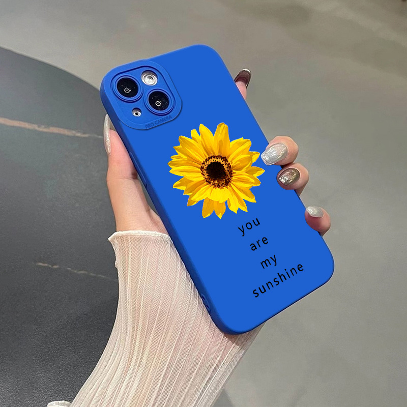 Funda Teléfono Gráfico Flores Hechas Silicona Iphone 14 Pro - Temu