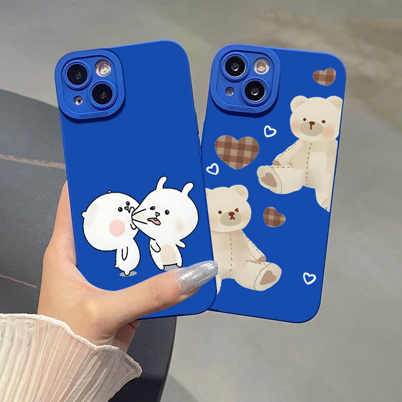 GUPBOO - Étui pour iPhone11 été glace ours et lapin dessin animé téléphone  portable étui support femme - Coque, étui smartphone - Rue du Commerce