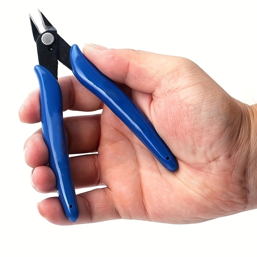  Juego de 4 alicates de punta de aguja pequeños de 5 pulgadas  con herramienta de corte : Herramientas y Mejoras del Hogar
