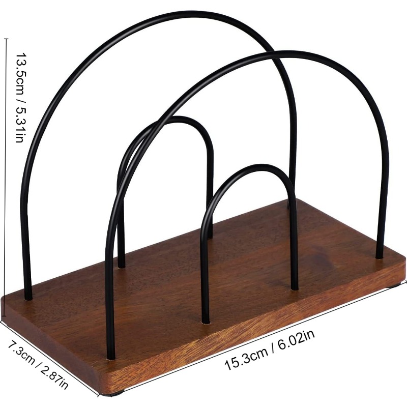 Wood Napkin Holder, Acacia Wood Napkins Holder, With Metal Wire Vertical  Dining Table Napkin Holder, Simple Style Paper Clip For Hotel Or Cafe, Home  Decoration - Temu