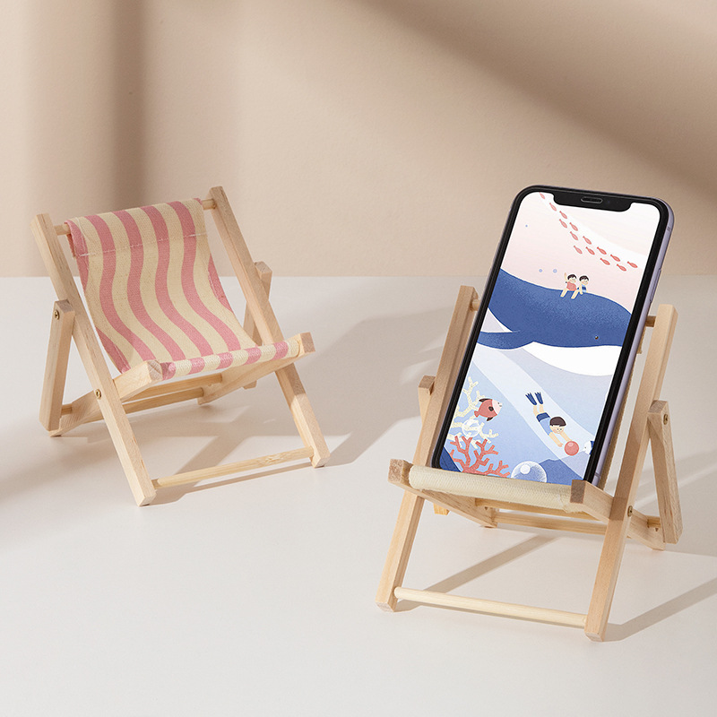 Creative Holder for Mobile Phone Stand Small Easel Wooden Stand