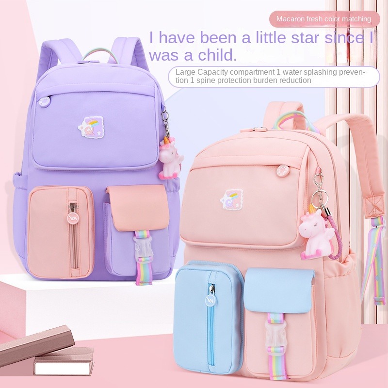 Mochila para niñas, mochilas impermeables para niños, mochila escolar para  niños pequeños, linda mochila de viaje (pequeña, azul) TUNC Sencillez