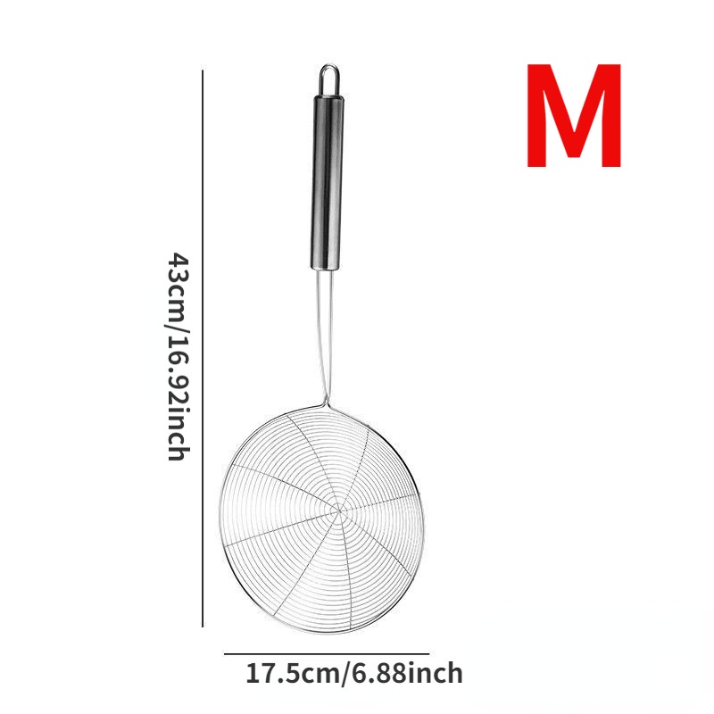 Kitchen Cooking Utensil 17.5 Inches Stainless Steel Spider