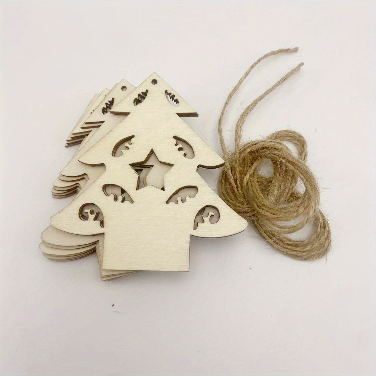 Wooden Crafts Ornaments Laser Cut Wood Chips Hollow Wooden - Temu