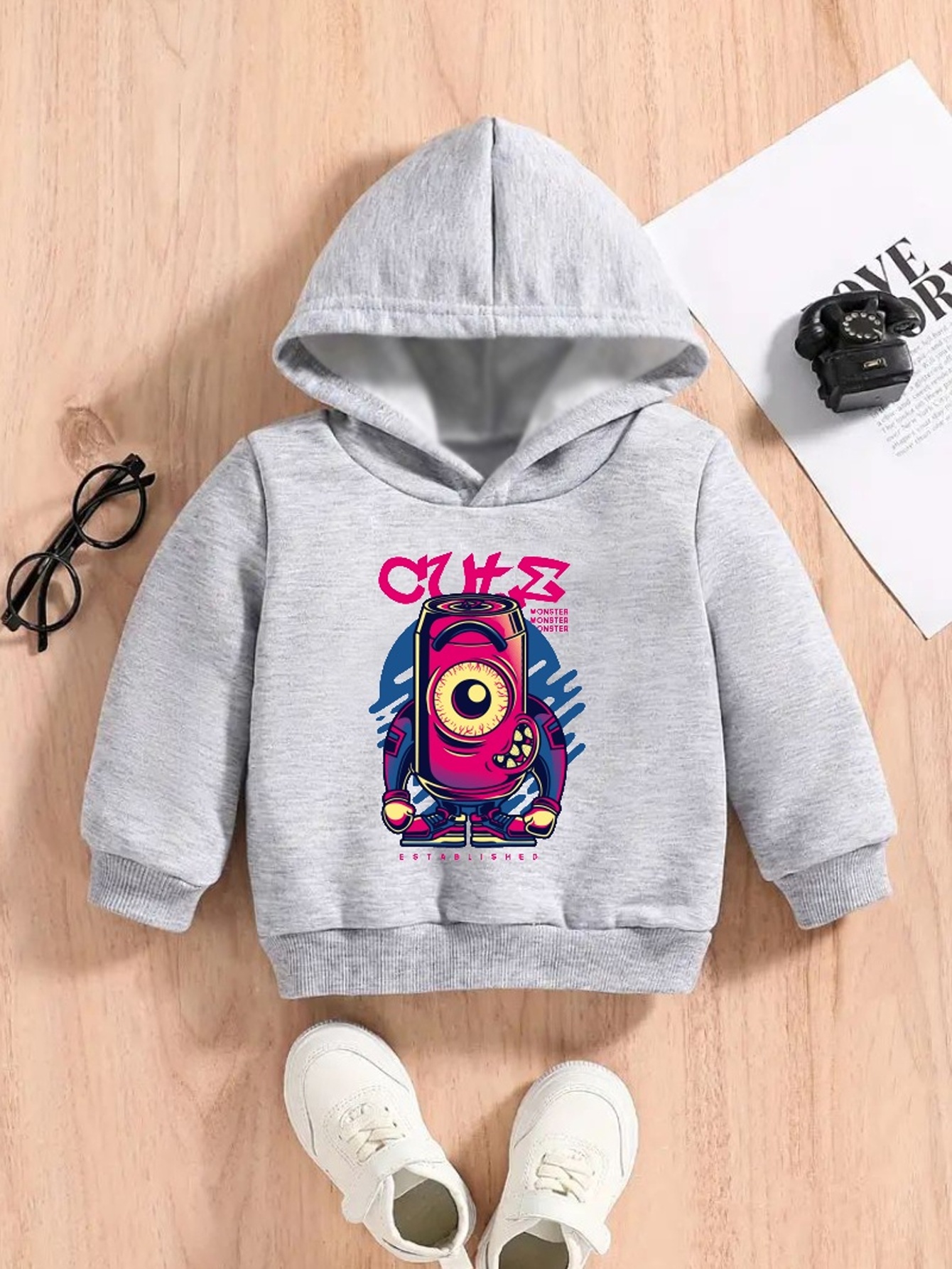 Cartoon Print Boys Casual Pullover Long Sleeve Hoodies Boys Temu