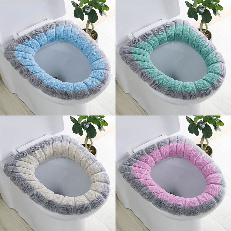 Washable Reusable Sticker Foam Toilet Cover Self-heating Warm Waterproof  Toilet Seat Silicone Cover Four Seasons Household - Toilet Seat Cover -  AliExpress