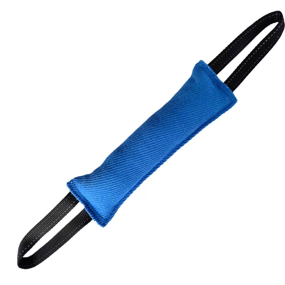 Image of Dog Rope Tug Of War Toy With 2 Soft Yet Sturdy Handles, Durable Tug Toy, Tough Bite Pillow For Small & Medium Sized Dogs, Ideal For Tug Of War, Pull Work And Puppy Training, Dog Chew Toy