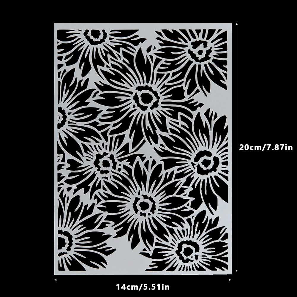 1pc Flowers Line Leaves Stencils Layering Embossing Templates Scrapbook  Making S