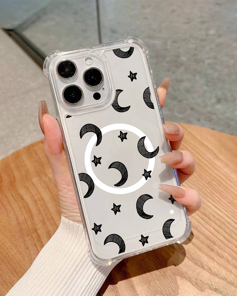 IPhone 11 Pro Case Black Moon and Stars iPhone 11 Case 