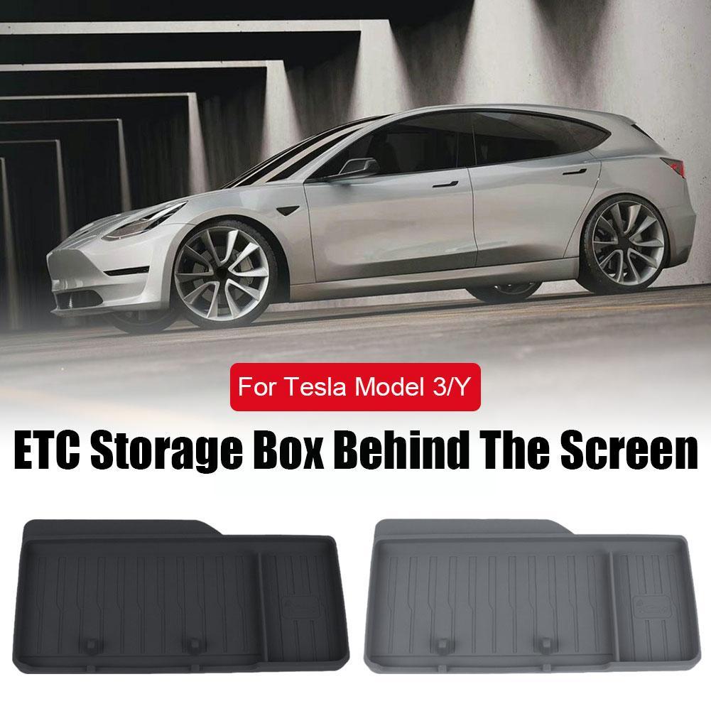 For For Model 3 Y Screen Rear Storage Box Organizer - Temu