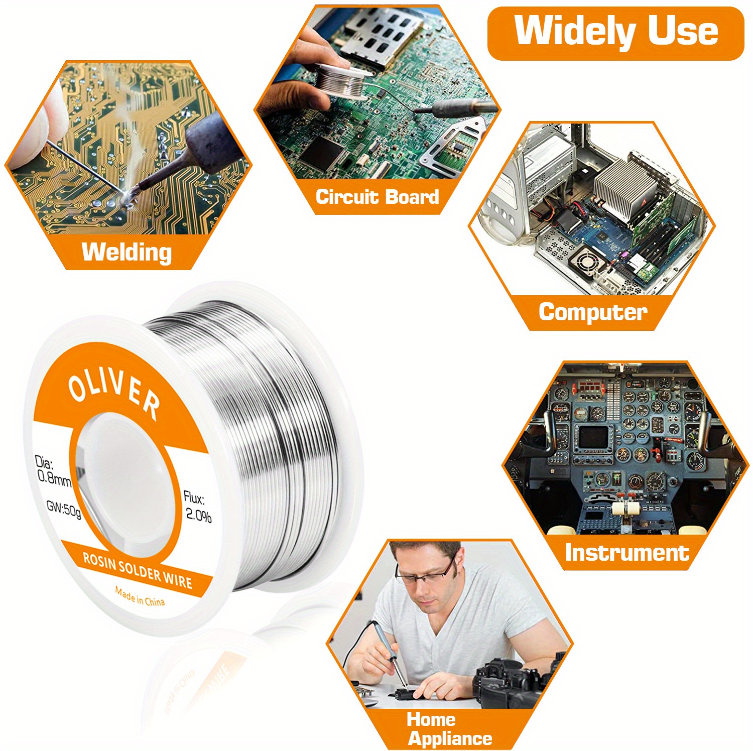 1 roll high quality tin lead rosin core solder wire for electrical soldering 2 0 solder flux available details 2