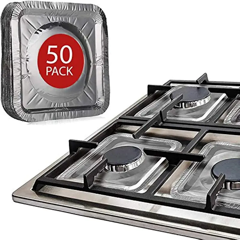 Foil Gas Stove Liners Stove Covers Gas Stove Burner Covers - Temu