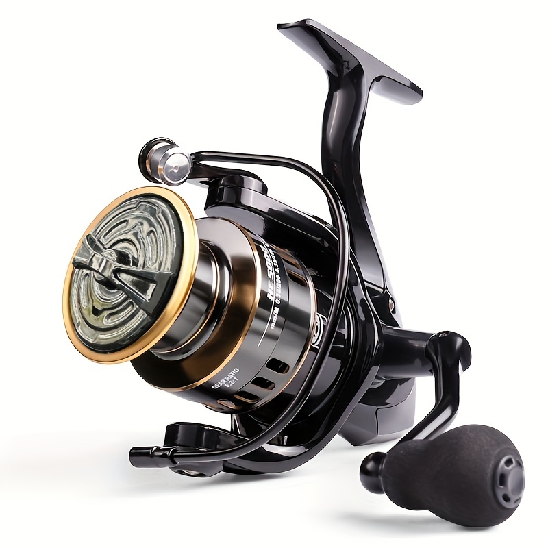 1pc 500/7000 Series 5.2:1 Gear Ratio 7+1 BB Spinning Reel, Stainless Steel  Fishing Reel With 22Lb/9.98kg Drag For Freshwater Saltwater