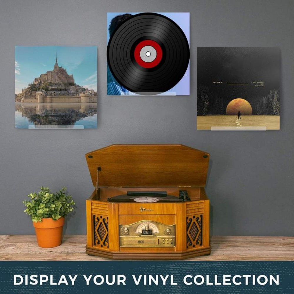 Clear Vinyl Record Shelf Wall Mount Vinyl Holder Wall,Acrylic