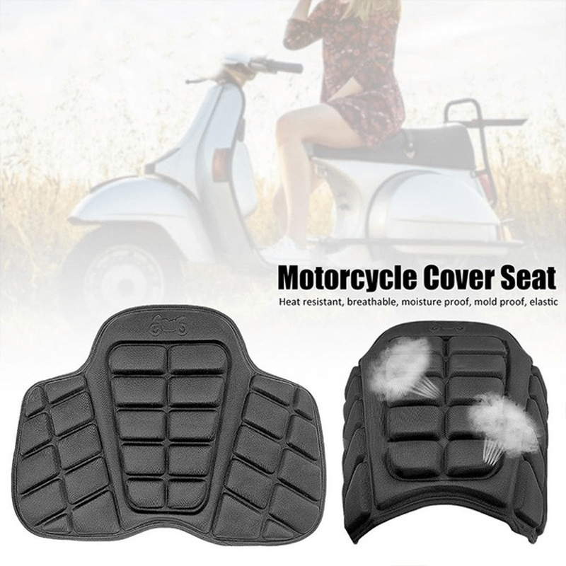 Motorcycle Seat Cushion Cover Adjustable 3d Breathable Mesh - Temu