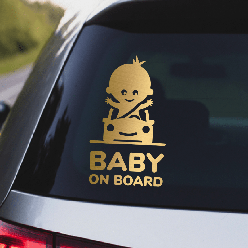 1pc Baby On Board Adesivo Per Auto Porte E Finestre Per Auto Accessori Per  Auto Decalcomania In Vinile - Temu Italy