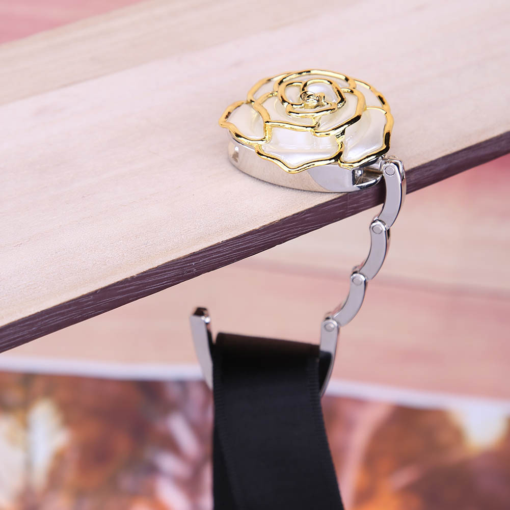 Rose Shaped Bag Holder Table Floral Hanger Table Holder - Temu Canada