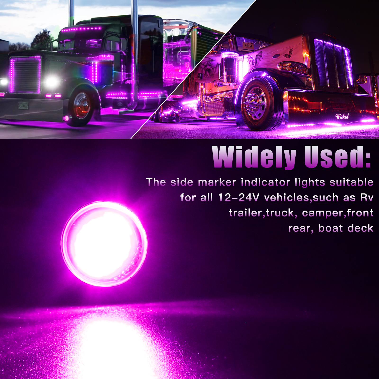 2x 12V 36 LED Auto Innenbeleuchtung Streifen Bar Bus Caravan Truck