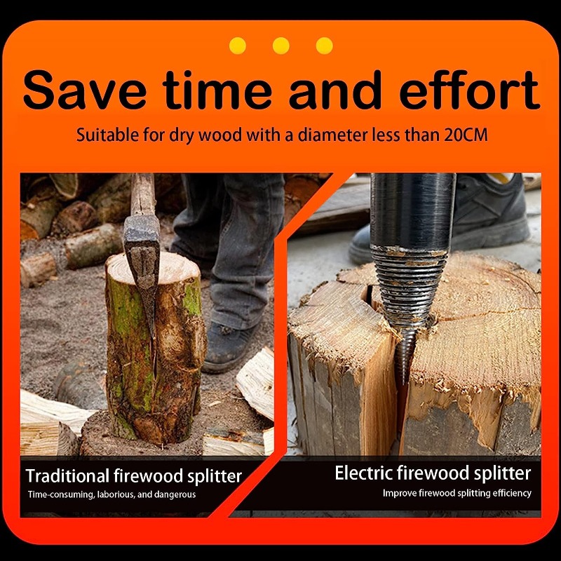 Firewood Drill Bit Log Splitter Wood Chopping Bit Wood Splitter
