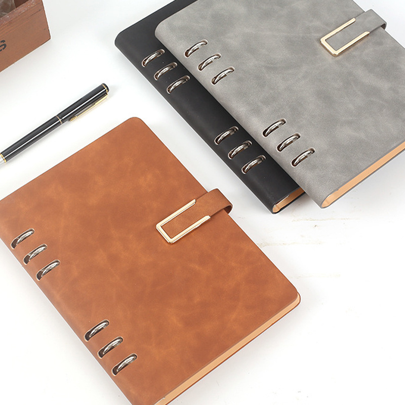 Hollow Creative A5 Detachable Loose leaf Notebook Pu Leather - Temu