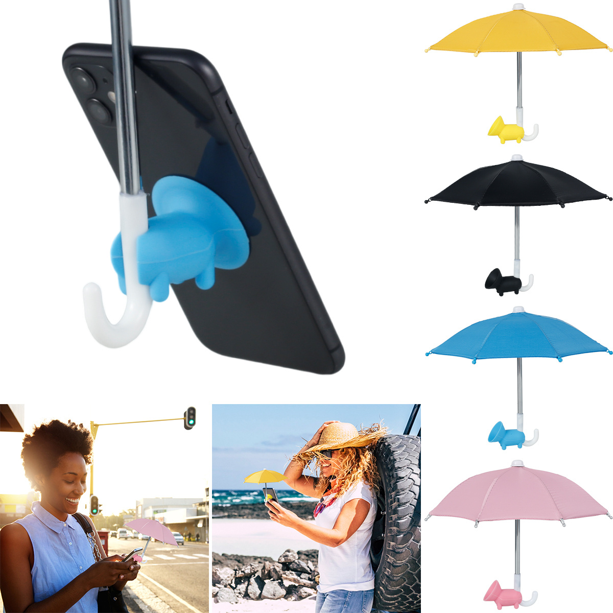 Parapluie de téléphone universel Parasol mobile extérieur - Temu