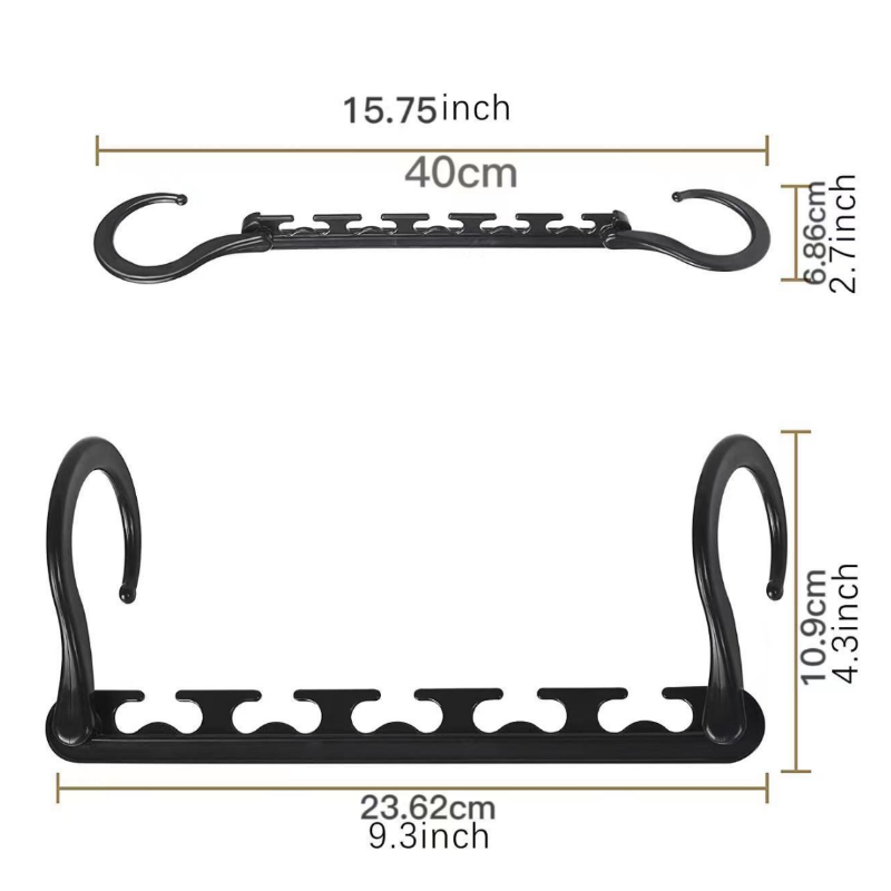 5pcs Folding Magic Hanger ABS Plastic Multifunctional Drying Rack