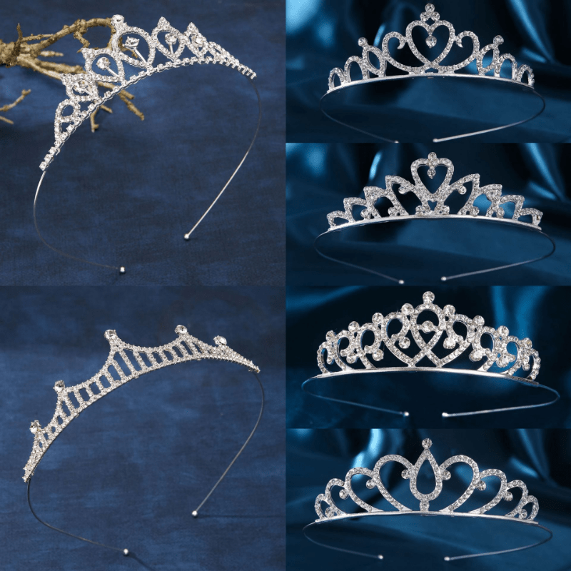 Corona per Compleanno 18 Anni Cerchietto Diadema Principessa Donna Tiara  Strass Cristallo con Pettine, Principessa Articoli per Feste e Decorazioni  con Cristallo Argento : : Moda