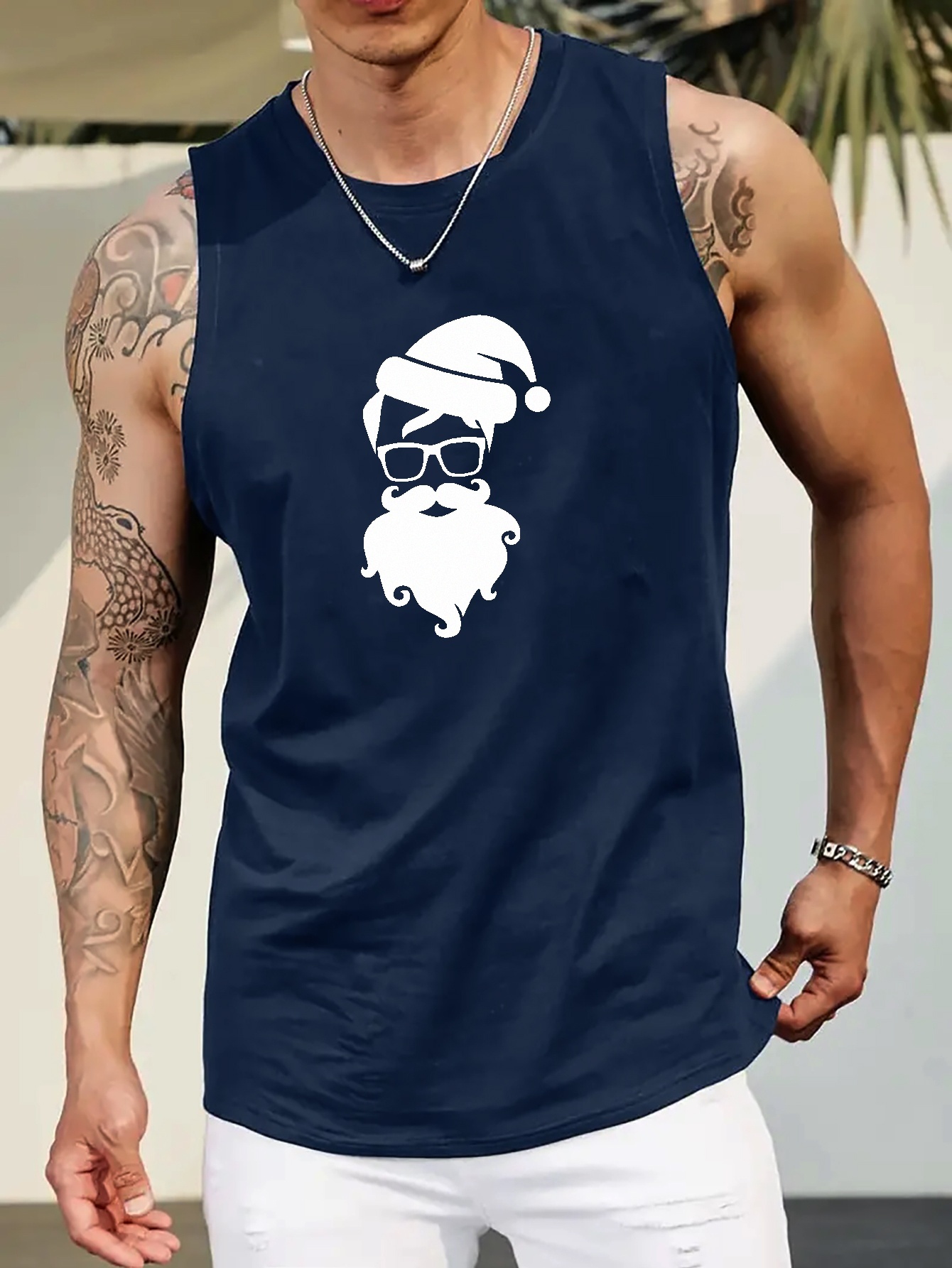 Mens christmas deals tank top