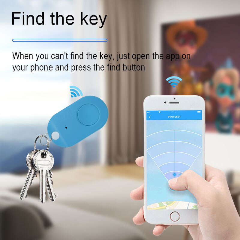 Porte Clé Connecté Android Iphone Télécommande Bluetooth Alarme