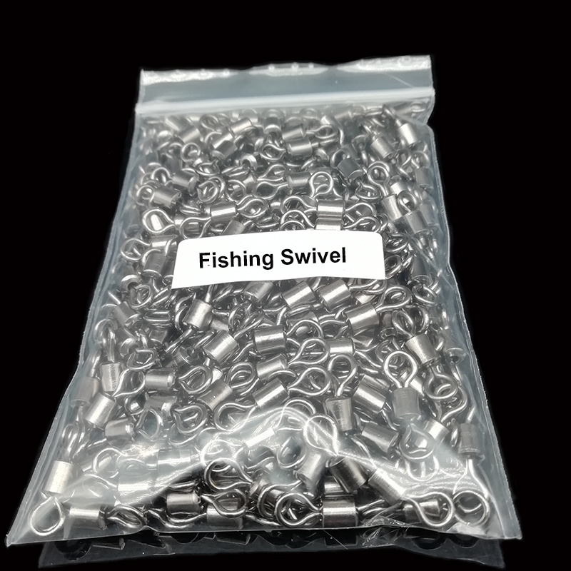 50pcs Fishing Rolling Swivel Ring, Fishing Line Hook Connector, Fishing  Tackle Accessories