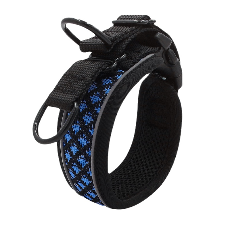 Adjustable Breathable Dog Collar Mesh Stripes Comfortable