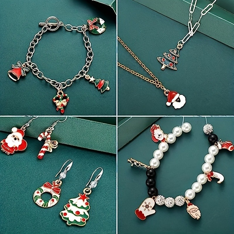 5/10/ Mini Alloy Cute Christmas Santa Claus Pendants Fashion - Temu