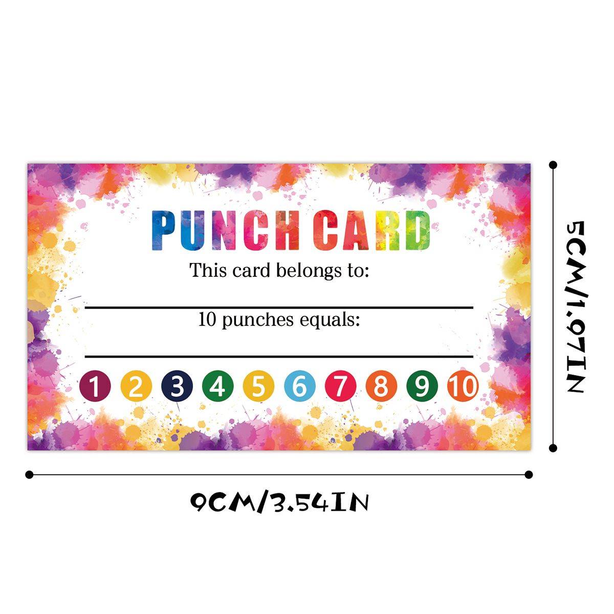 100pcs Cute Punch Cards For Classroom, 20pcs DIY Scratch Cards For Home,  And Business Rewards - Motivational Cards With Hole Punch