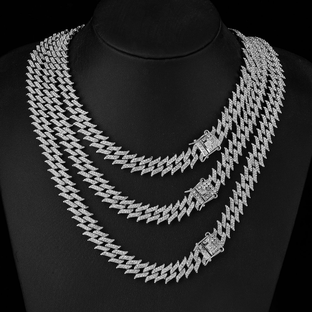 Women Jewelry Chains Cuban Link - Temu