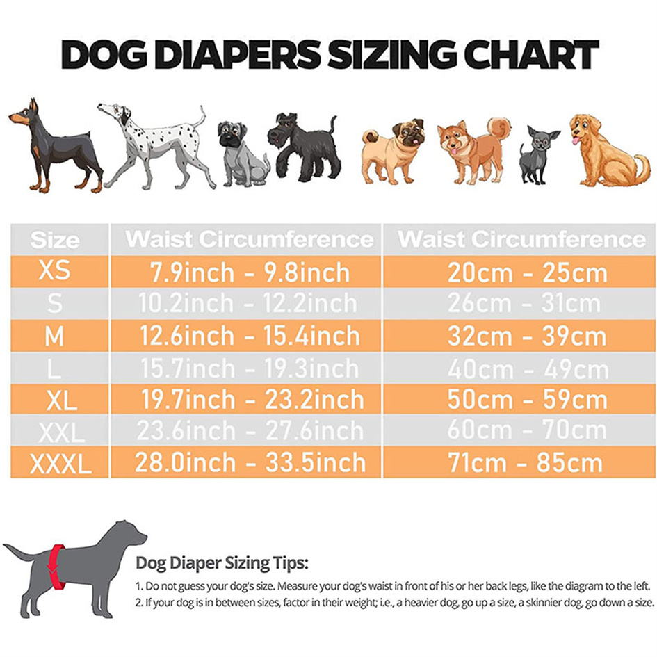 Female dog clearance nappies