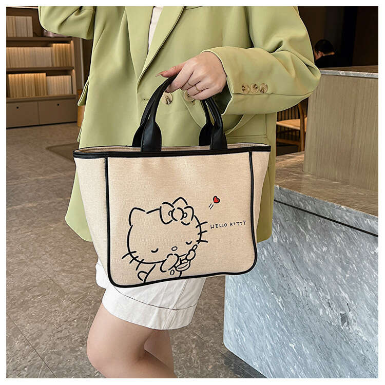 Hello Kitty Bag New Vintage Brown Women's Bag Cartoon Printed Luxury  Handbag Pillow Bags Korean Versatile Fashion Y2k 2023 - Temu Australia