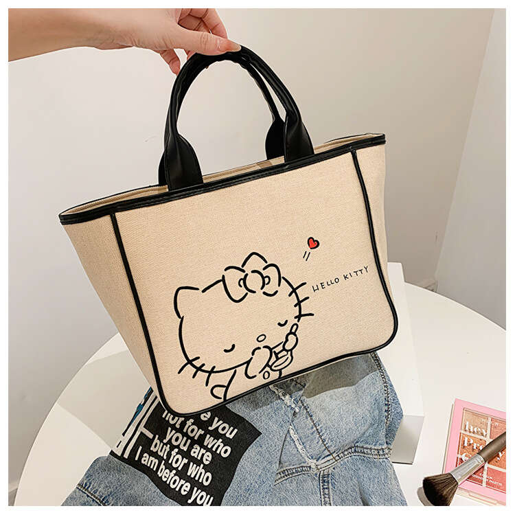 Hello Kitty Bag New Vintage Brown Women's Bag Cartoon Printed Luxury  Handbag Pillow Bags Korean Versatile Fashion Y2k 2023 - Temu Australia
