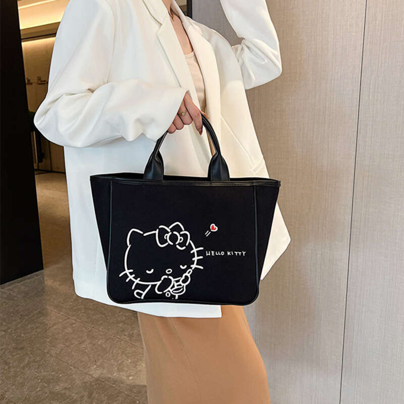 Hello Kitty Bag New Vintage Brown Women's Bag Cartoon Printed Luxury  Handbag Pillow Bags Korean Versatile Fashion Y2k 2023 - Temu Australia