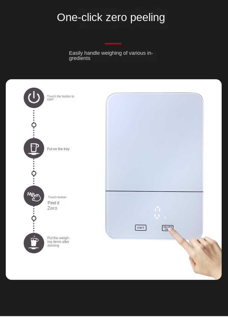 Glass Panel Kitchen Scale 11 02lb Household Baking Kitchen Electronic Scale  Food Scale Smart Kitchen Scale Without Battery, Don't Miss These Great  Deals