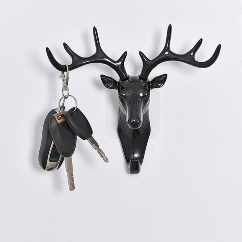 

1pc Decorative Deer Head Hook, Add A Touch Of Creativity To Your Home