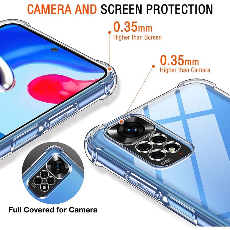 CASE FOR XIAOMI REDMI 12 4G 6.79 TPU SILICONE SHOCKPROOF REINFORCED +  CRYSTAL