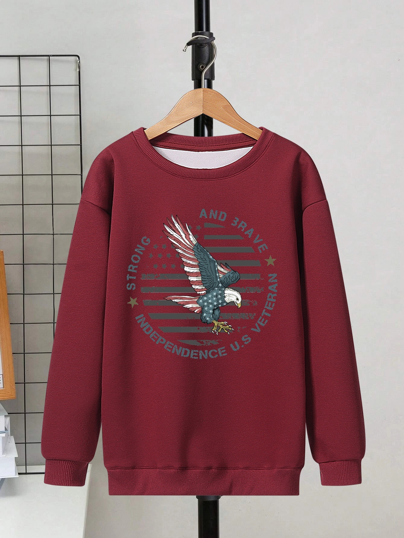 Eagles Print Sweatshirt Casual Long Sleeve Crew Neck Sweatshirt For Spring  Fall Womens Clothing, Shop On Temu And start Saving